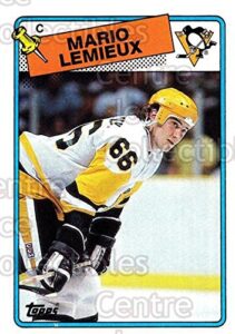 (ci) mario lemieux hockey card 1988-89 topps (base) 1 mario lemieux