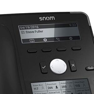 Snom SNO-D745 Sip Desk Phone with High-Resolution Display VoIP Phone and Device, Black