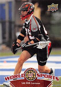 lee zink trading card (lacrosse) 2010 upper deck wide world of sports #273