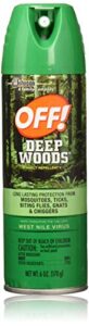 off deep woods insect repellent 6 ounce spray aerosol (pack of 6)