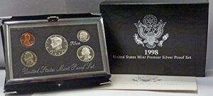 1998 s proof set premier silver proof set ogp