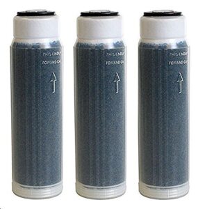 cfs complete filtration services est.2006 compatible with aquatic life reverse osmosis deionization (rodi) 10inches resin cartridge 3-pack
