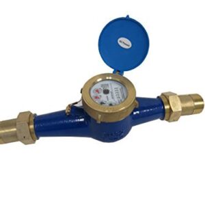 PRM 2 Inch NPT Multi Jet Water Meter, Brass Body - Not for Potable Water