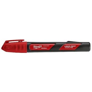 milwaukee electric tools paint marker, red (48-22-3741)