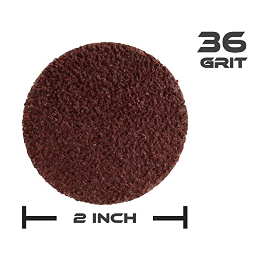 ABN Aluminum Oxide Sandpaper Disc, 50pk - 2in 36 Grit Sanding Disc Set, Circle Sander Pads Abrasive Round Sandpaper