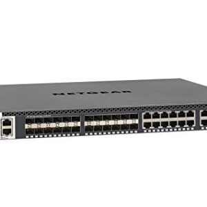 NETGEAR XSM4348S-100NES 24-Port Fully Managed Switch M4300-24X24F, 48x10G, 24x10GBASE-T, 24xSFP+, Stackable, ProSAFE Lifetime Protection (XSM4348S)