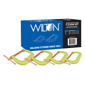 wilton spark-duty 400cs hi-vis c-clamp kit (11114)