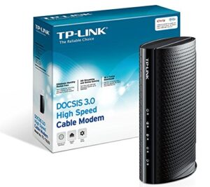 tp-link docsis 3.0 (16x4) high speed cable modem, max download speeds of 686mbps, certified for comcast xfinity, time warner cable, cox communications, charter, spectrum (tc-7620)