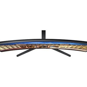 SAMSUNG 27" CF39 Series FHD 1080p Curved Computer Monitor, Ultra Slim Design, AMD FreeSync, 4ms response, HDMI, DisplayPort, VESA Compatible, Wide Viewing Angle, LC27F398FWNXZA, Black