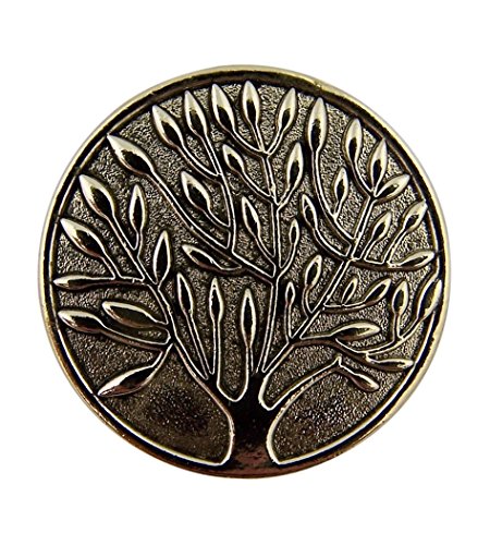 Silver Tone Tree of Life Inspirational Serenity Prayer Token, 1 1/4 Inch