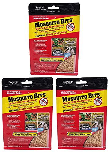 Summit 116-12 Quick Kill Mosquito Bits, 8-Ounce (3 Bottles)