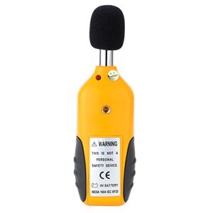 Mengshen Decibel Meter, Digital Sound Level Meter Handheld Audio Noise SPL Meter Tester with LCD Display Measuring 30-130dB (9V Battery Included)