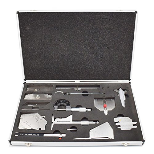 Welding Gauge Tool Kit Welding Measure Gauge Test Ulnar Welder Inspection 15pcs in One Box