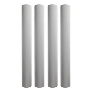 tier1 10 micron 20 inch x 2.5 inch | 4-pack spun wound polypropylene whole house sediment water filter replacement cartridge | compatible with pentek pd-10-20, hydronix sdc-25-2010, home water filter