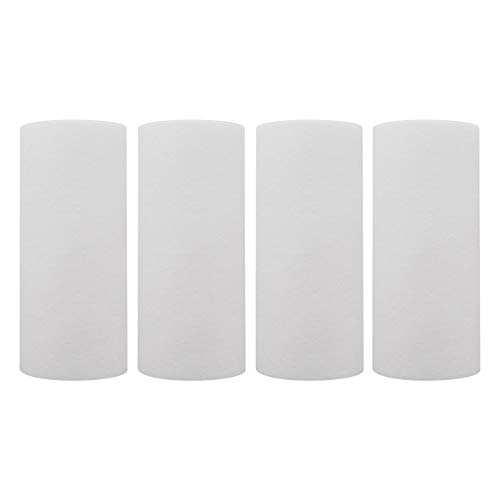 Tier1 20 Micron 10 Inch x 4.5 Inch | 4-Pack Spun Wound Polypropylene Whole House Sediment Water Filter Replacement Cartridge | Compatible with SDC-45-1020, FPMB-BB20-10, P20-10BB, Home Water Filter