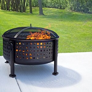 Pleasant Hearth OFW821RC Langston 12" Deep Bowl Fire Pit