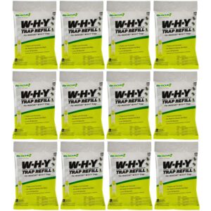 rescue! non-toxic wasp, hornet, yellowjacket trap (why trap) attractant refill - 2 week refill - 12 pack