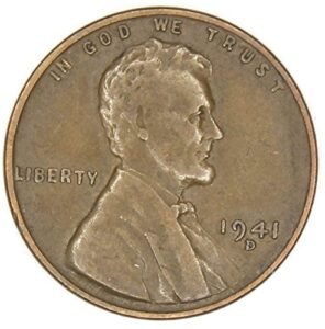 1941 d lincoln wheat penny good