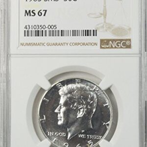 1965 P SMS Kennedy Half Dollar 50c NGC MS67