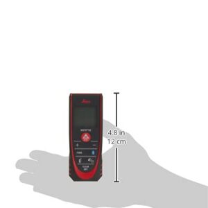 Leica 838725 DISTO D2 New 330ft Laser Distance Measure with Bluetooth 4.0, Black/Red, 1.7 x 1 x 4.6 inches