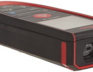 Leica 838725 DISTO D2 New 330ft Laser Distance Measure with Bluetooth 4.0, Black/Red, 1.7 x 1 x 4.6 inches