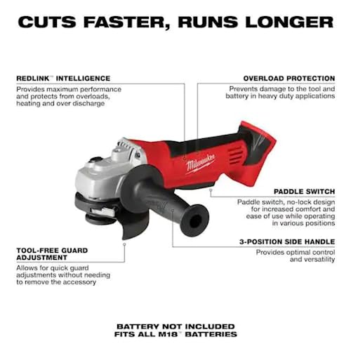 New Milwaukee 2680-20 M18 18 Volt 4 1/2" Cut-off Grinder Cordless New In Box