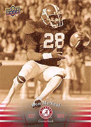 Don McNeal football card (Alabama Crimson Tide) 2012 Upper Deck #33 1977-1979 Cornerback