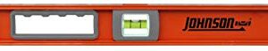 Johnson Level & Tool 1254-2400 Magnetic Heavy Duty I-Beam Aluminum Level, 24", Orange, 1 Level