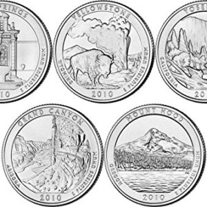 2010 P, D 2010-2021 BU National Parks Quarters - 112 coin Set Uncirculated