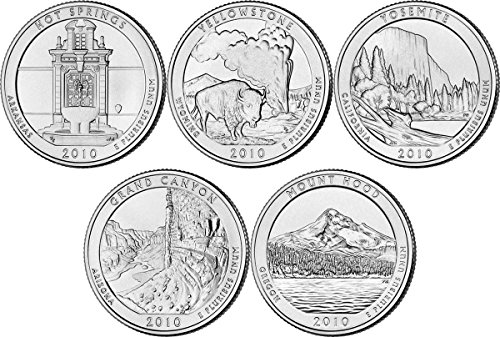 2010 P, D 2010-2021 BU National Parks Quarters - 112 coin Set Uncirculated