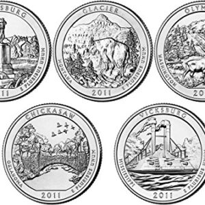 2010 P, D 2010-2021 BU National Parks Quarters - 112 coin Set Uncirculated