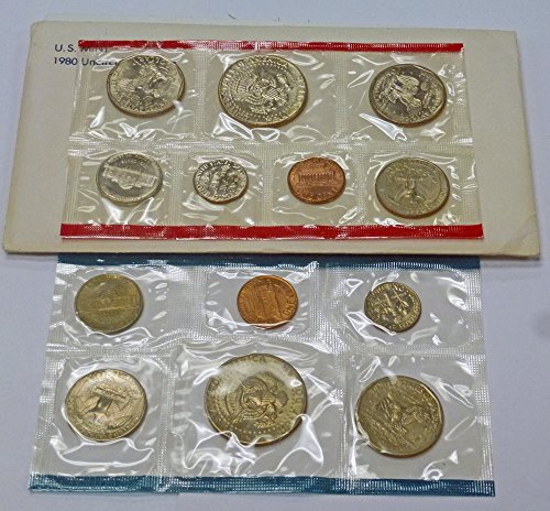 1980 P & D Mint Set Uncirculated Coin Set OGP