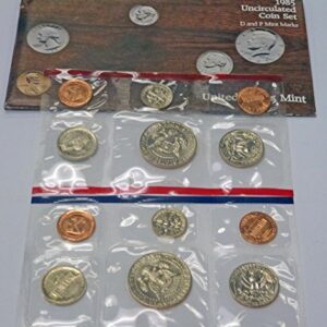 1985 P & D Mint Set Uncirculated Coin Set OGP