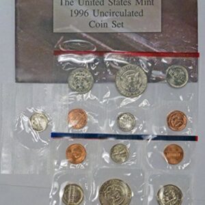 1996 P & D Mint Set Uncirculated Coin Set OGP