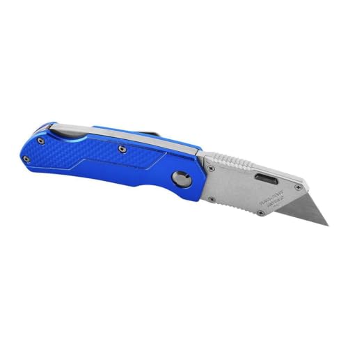 New Folding Lock-Back Utility Knife Box Cutter for quick cuts through cardboard, paper, cord
