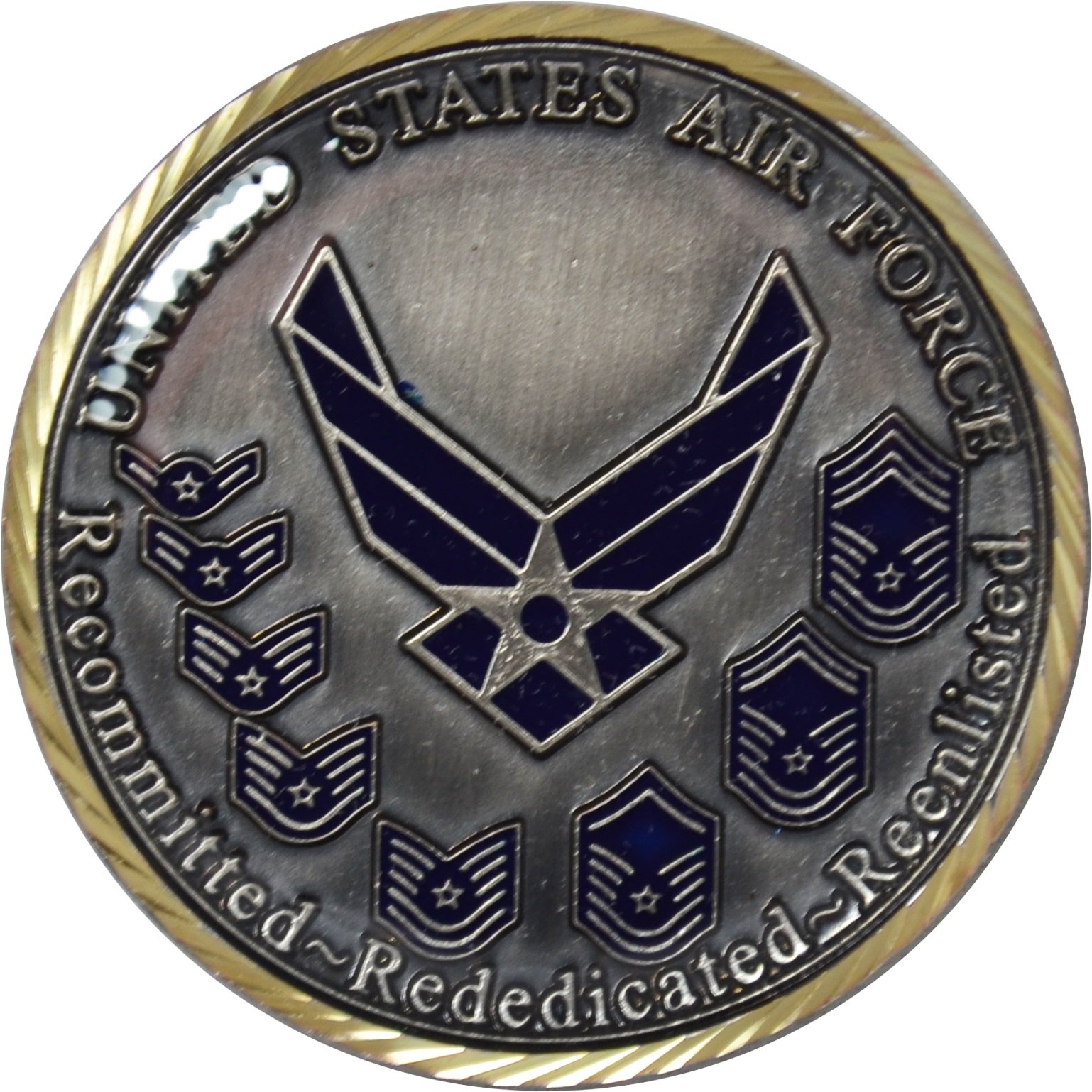 Military Productions Air Force Oath of Enlistment Challenge Coin