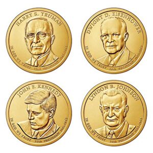 2015 P Complete Set of all 4 Presidential Dollars Uncirculated