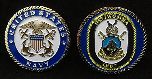 USS Iwo Jima LHD-7 (Officer) Challenge Coin