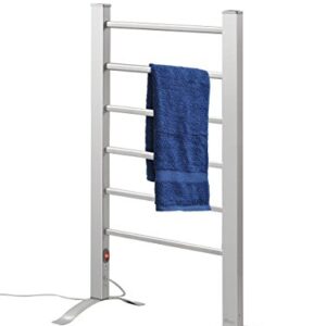 Pursonic TW300 6-Bar Freestanding or Wall Mountable Towel Warmer,Silver