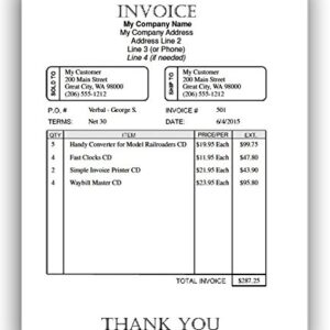 Simple Invoice Printer