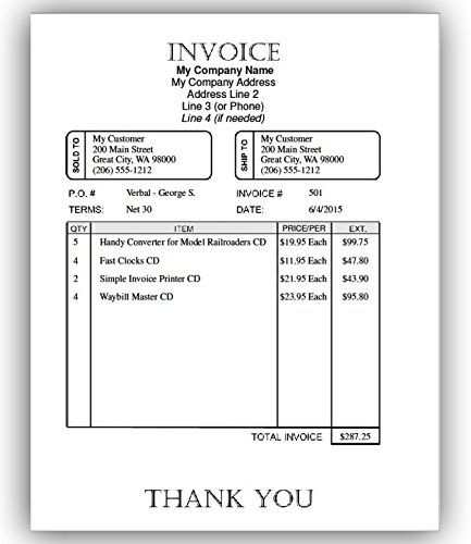 Simple Invoice Printer