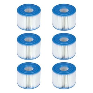 intex 29001000000 b01demgbai intex-29001e purespa type s1 easy set pool filter cartridges, (6 fil, 1-pack, blue