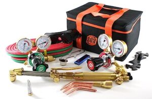 sÜa 25 series gas welding & cutting kit oxygen torch acetylene welder outfit