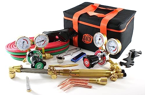 SÜA 25 Series Gas Welding & Cutting Kit Oxygen Torch Acetylene Welder Outfit