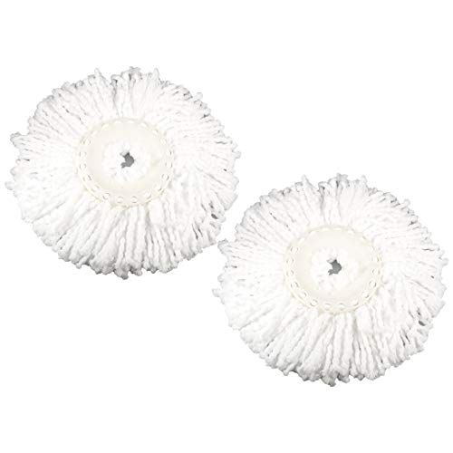 Felji 2 Pack Microfiber Replacement Mop Pads Fit Hurricane PRO 360 Rotating Spin Magic