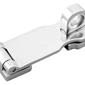 Marine Grade Stainless Steel Heavy Duty Door Hasp with Turning Padlock Eye Mount