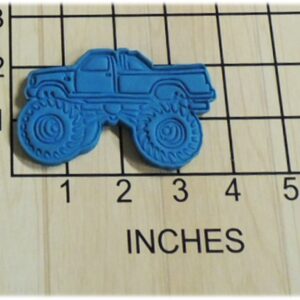 Mudding Monster Truck Shaped Cookie Cutter and Stamp #1265