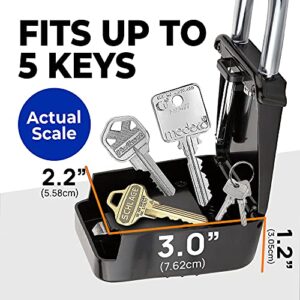 Lion Locks 1500 Key Storage Lockbox, Set-Your-Own Code Lock Portable Key Holder, Rust-Proof Secure Outdoor Key Safe, Hide-a-Key Safe Box Lock Box, Airbnb, Construction (24-Pack/Black)