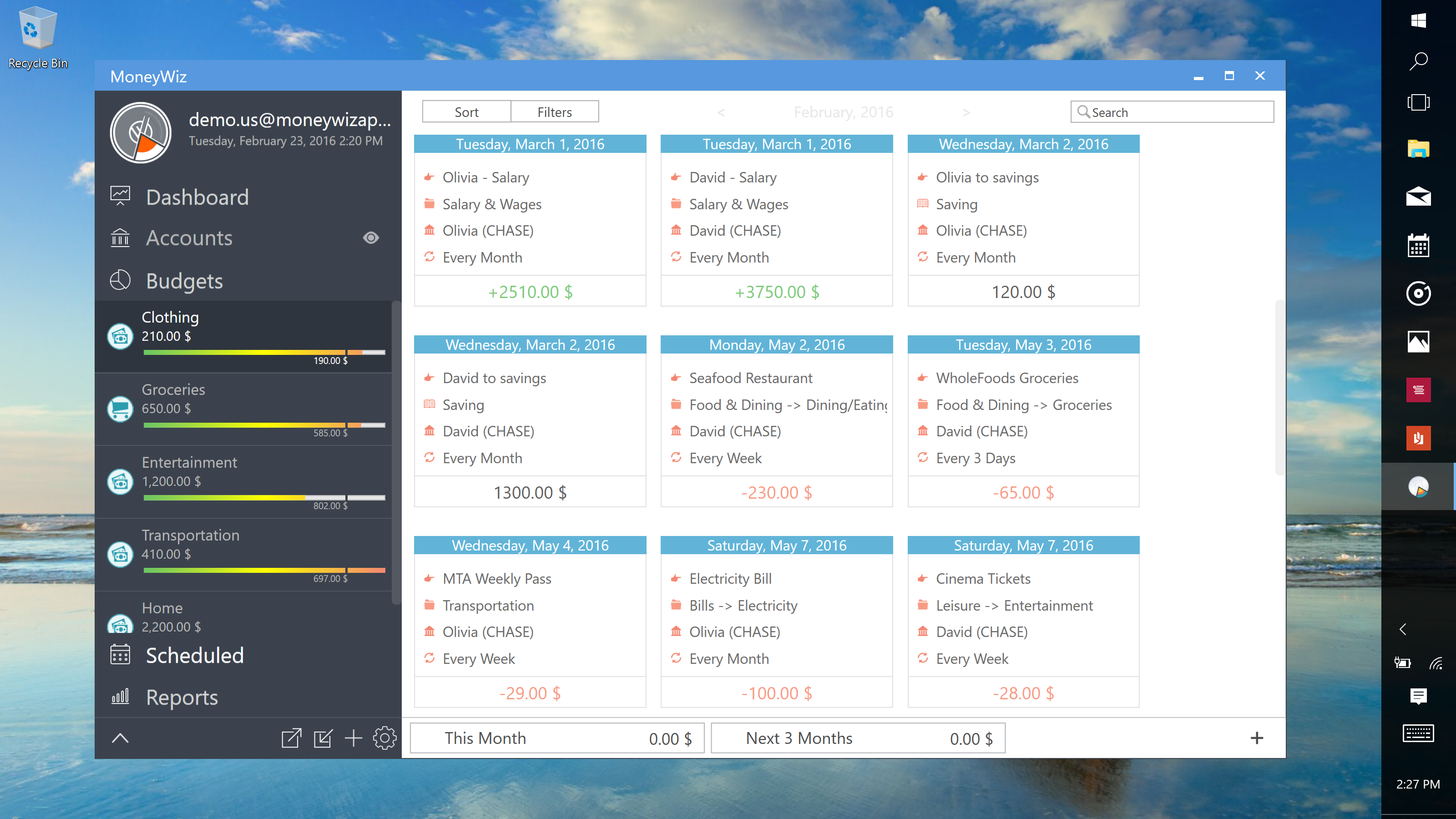 MoneyWiz 2 - Personal Finance for Windows [Online Code]