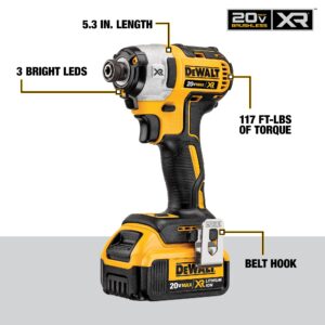 DEWALT 20V MAX Hammer Drill and Impact Driver, Cordless Power Tool Combo Kit with 2 Batteries and Charger (DCK299P2)